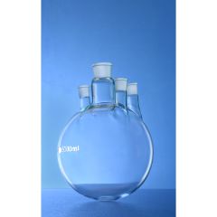 FLASK Round Bottom 1 CN 24:29 and Three Parallel Side Neck 19:26 I:C JOINT 500 ML